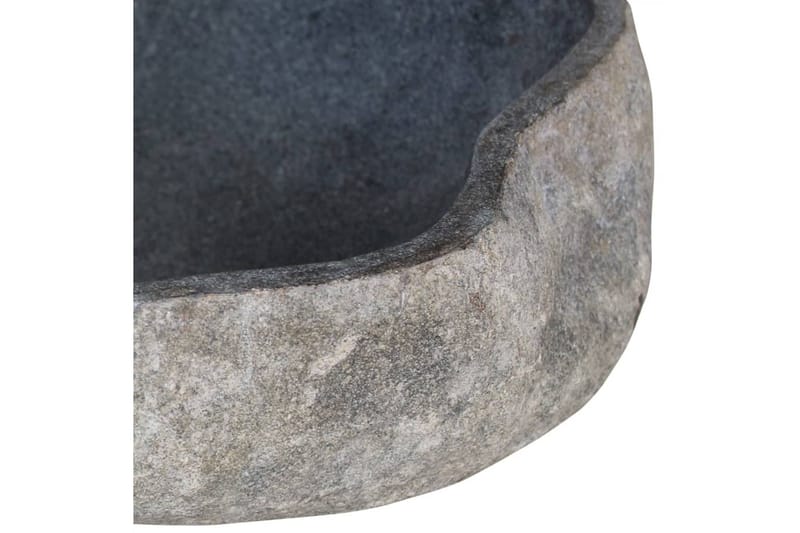 Vaskeservant oval elvestein 38-45 cm - Enkel vask