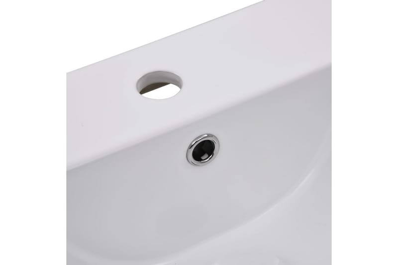 Innebygd vask 42x39x18 cm keramisk hvit - Hvit - Enkel vask