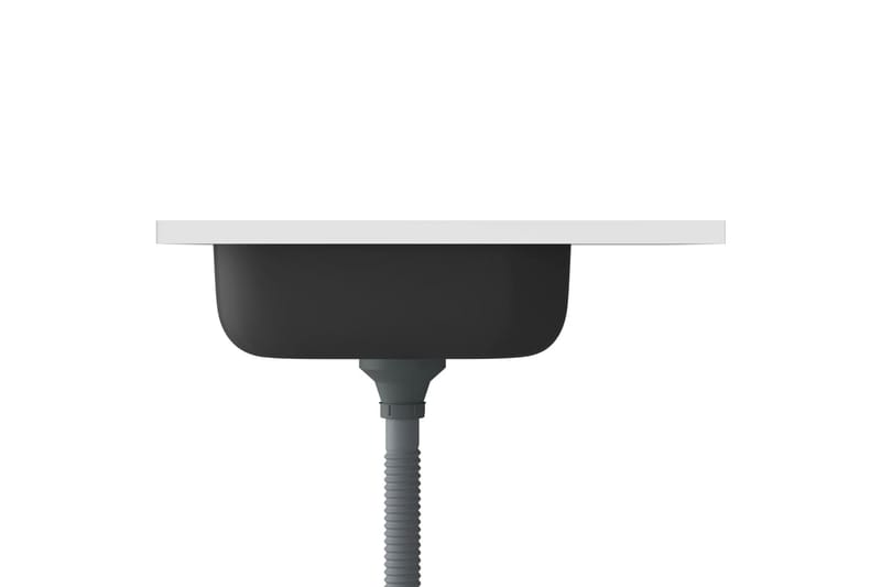 Kjøkkenvask med avrenning sølv 500x600x155 mm rustfritt stål - Hus & oppussing - Kjøkken & bad - Baderom - Servant og håndvask - Enkel vask