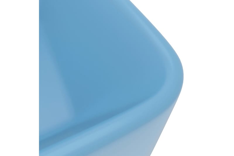 Luksuriøs servant matt lyseblå 41x30x12 cm keramisk - Blå - Enkel vask