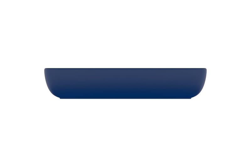 Luksuriøs servant rektangulær matt mørkeblå 71x38cm keramikk - Blå - Enkel vask