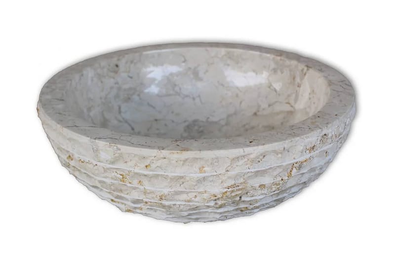 Servant marmor 40 cm krem - Enkel vask