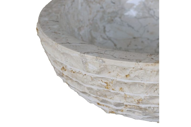Servant marmor 40 cm krem - Enkel vask