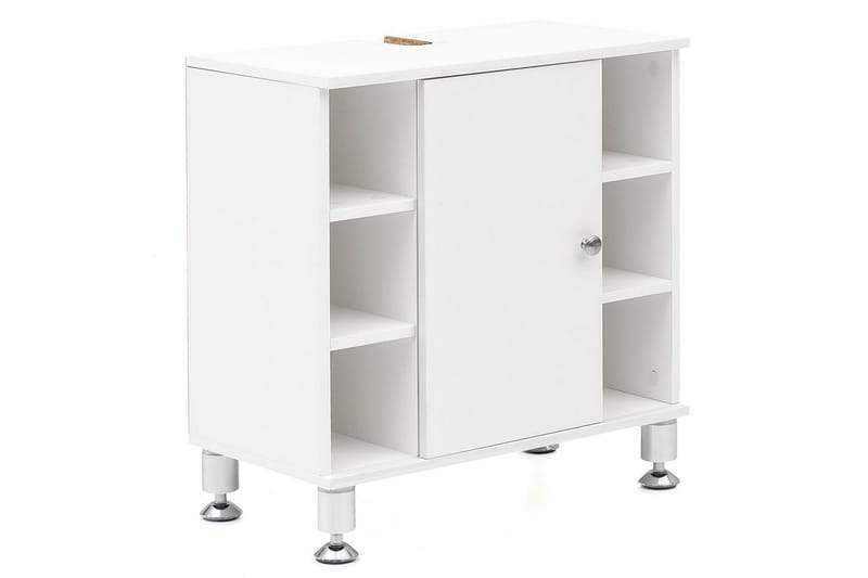 Servantensokkel Wohnling Foliert Sponplate 1 Dør 6 Lagringshyller Moderne, undefined