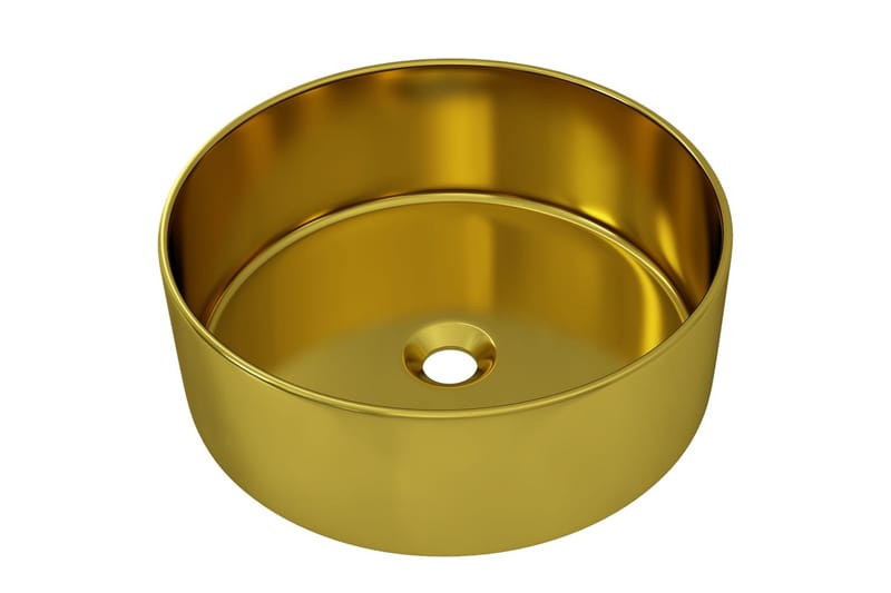 Vask 40x15 cm keramikk gull - Enkel vask