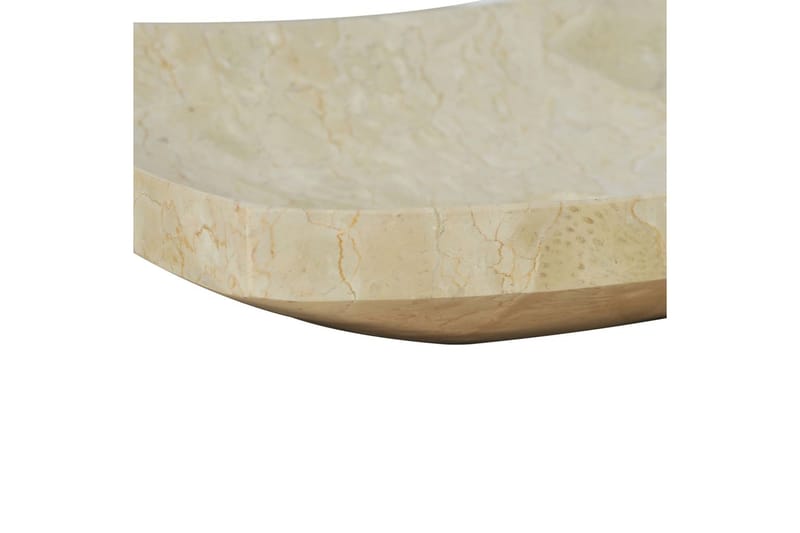 Vask 50x35x12 cm marmor krem - Enkel vask