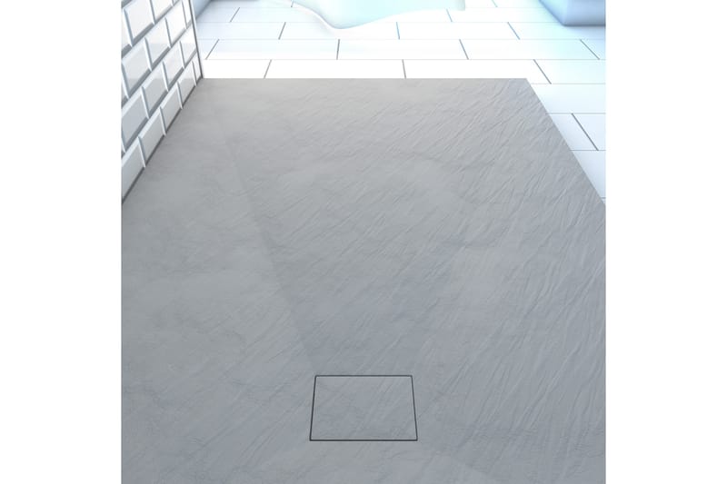 Siggeboda Dusjkar 120x80 cm - Lysegrå - Hus & oppussing - Kjøkken & bad - Baderom - Dusjutstyr & tilbehør