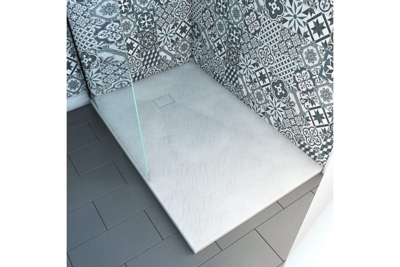 Siggeboda Dusjkar 90x140 cm - hvit - Hus & oppussing - Kjøkken & bad - Baderom - Dusjutstyr & tilbehør