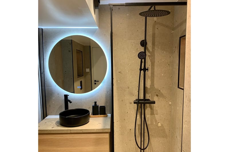 Takdusjsett med blandebatteri | Brusa - Svart - Hus & oppussing - Kjøkken & bad - Baderom - Dusjutstyr & tilbehør