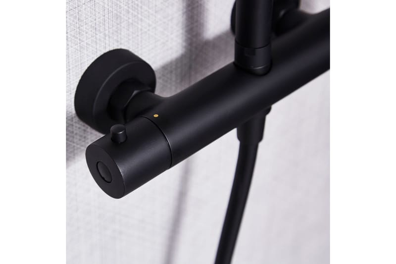 Takdusjsett med blandebatteri | Brusa - Svart - Hus & oppussing - Kjøkken & bad - Baderom - Dusjutstyr & tilbehør