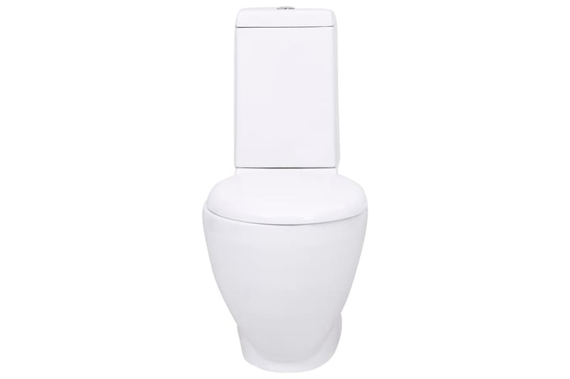 WC keramisk toalett bad rundt vannføring på bunnen hvit - Hvit - Gulvstående