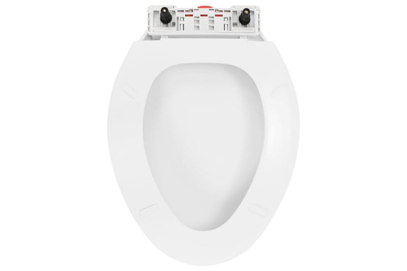 Toalettsete med soft-close og hurtigfeste hvit - Toalettsete