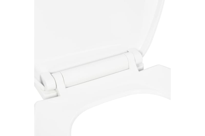 Toalettsete med soft-close og hurtigfeste hvit - Toalettsete