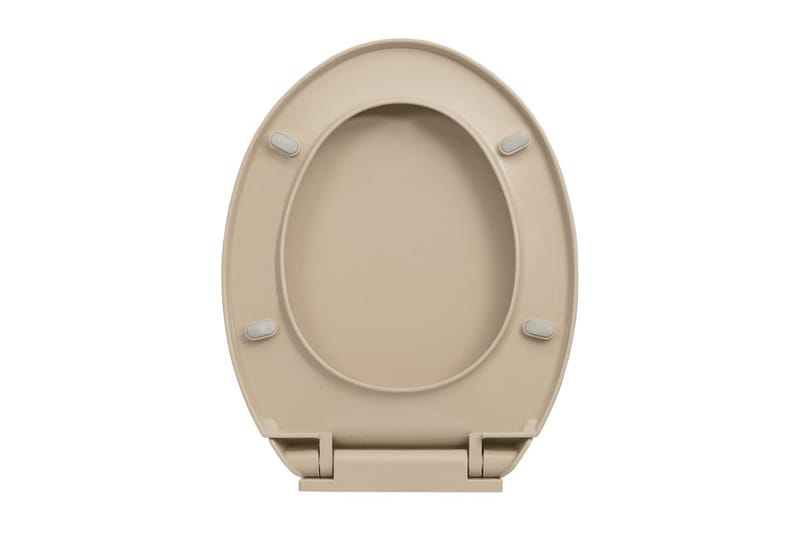 Toalettsete myktlukkende beige oval - Beige - Toalettsete