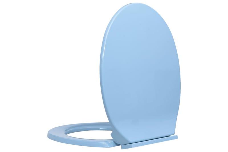 Toalettsete myktlukkende blå oval - Blå - Toalettsete