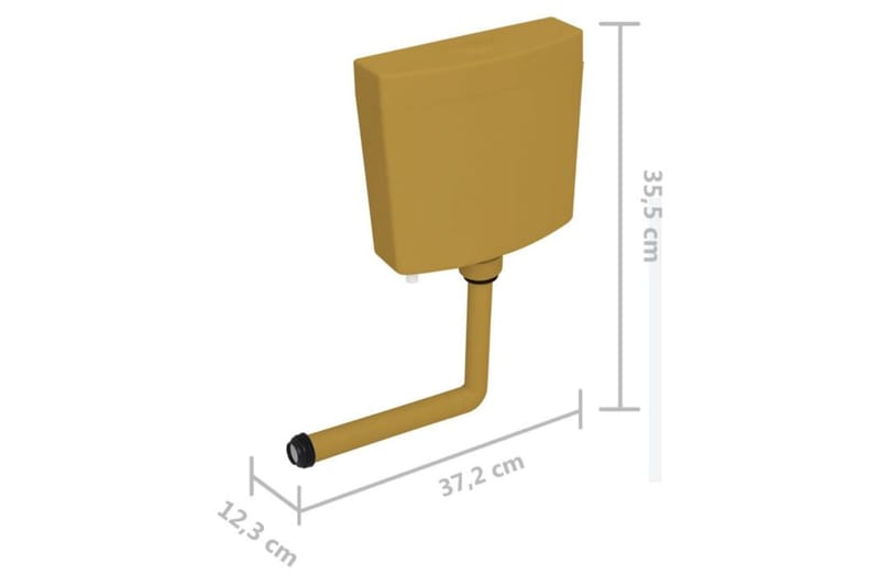 Toalettsisterne 3/6 L karri - Gul - Toaletter