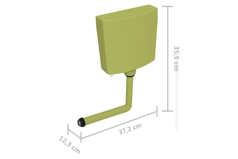 Toalettsisterne 3/6 L olivengrønn - grønn - Toaletter