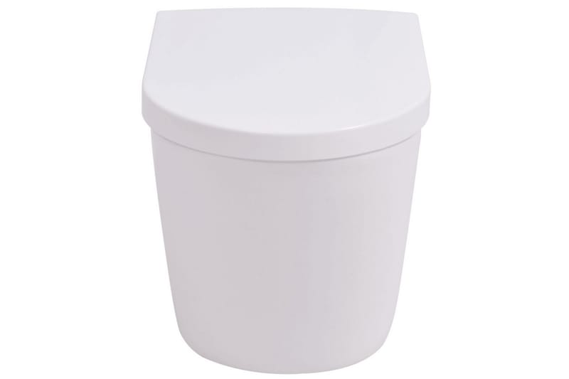 Vegghengt toalett i hvit keramikk - Vegghengt