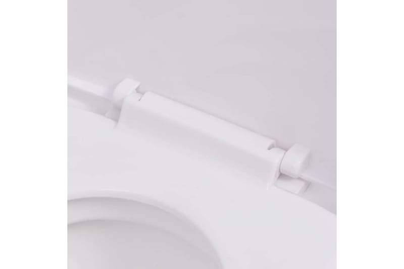 Vegghengt toalett med skjult sisterne hvit keramikk - Vegghengt