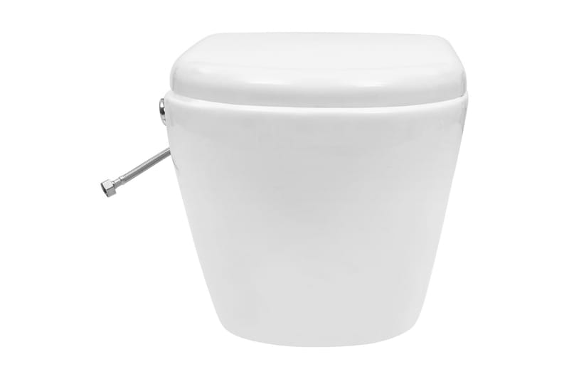 Veggmontert toalett med skjult sisterne kantfri keramikk - Vegghengt