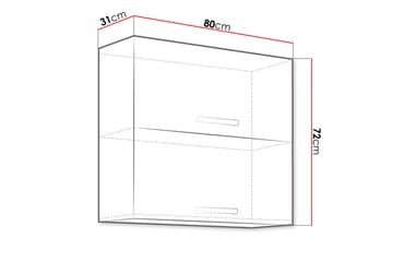 Bianco Veggskap 80x31x71,5 cm - Hus & oppussing - Kjøkken & bad - Kjøkken & vaskerom
