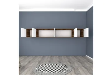 Ervon Veggbrett 243x243 cm - Valnøtt/Hvit - Hus & oppussing - Kjøkken & bad - Kjøkken & vaskerom