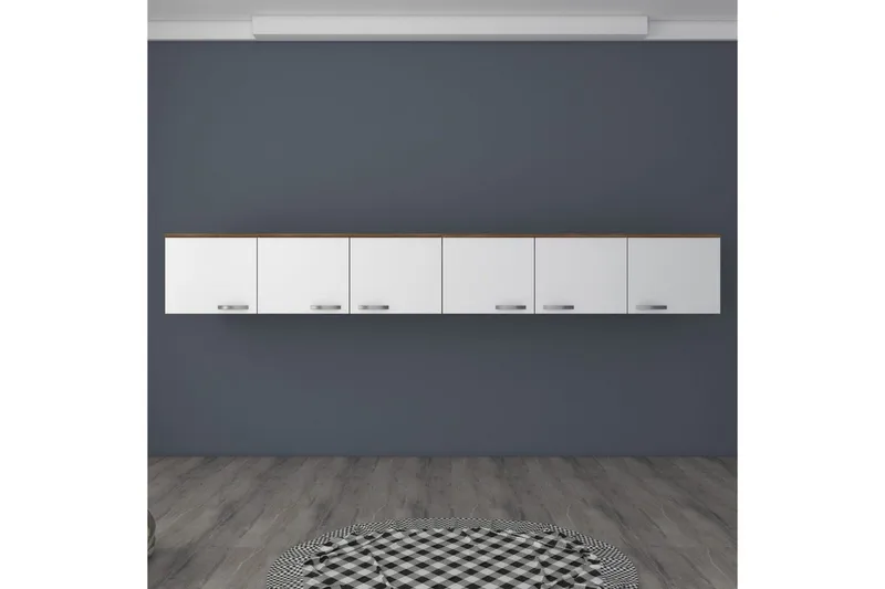 Ervon Veggbrett 243x243 cm - Valnøtt/Hvit - Hus & oppussing - Kjøkken & bad - Kjøkken & vaskerom