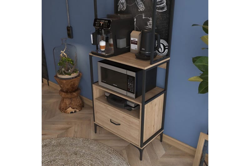 Flerbruks Kapasitetskap Cerreta 154 (70 x 206,8 x 40 cm) - Brun - Hus & oppussing - Kjøkken & bad - Kjøkken & vaskerom
