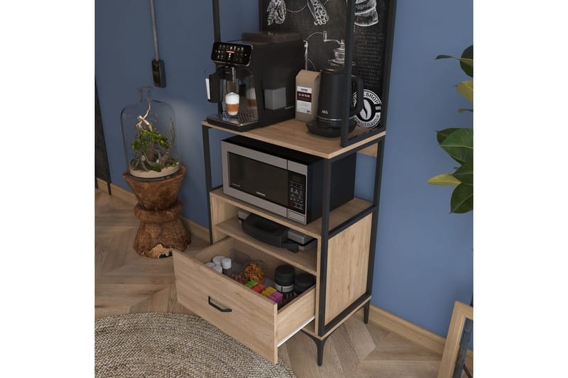Flerbruks Kapasitetskap Cerreta 154 (70 x 206,8 x 40 cm) - Brun - Hus & oppussing - Kjøkken & bad - Kjøkken & vaskerom