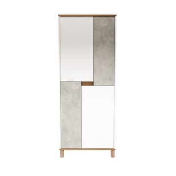 Flerbruks skap Hanah Home Nord (69,7 x 175 x 40 cm) Hvit eik grå - Hvit / eik / grå - Hus & oppussing - Kjøkken & bad - Kjøkken & vaskerom