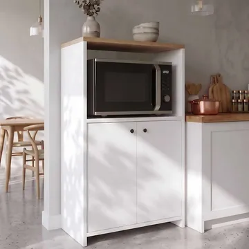 Flerbruksskap Skye Decor Bren (68,6 x 86,8 x 35 cm) Natural White - Naturlig og hvit - Hus & oppussing - Kjøkken & bad - Kjøkken & vaskerom