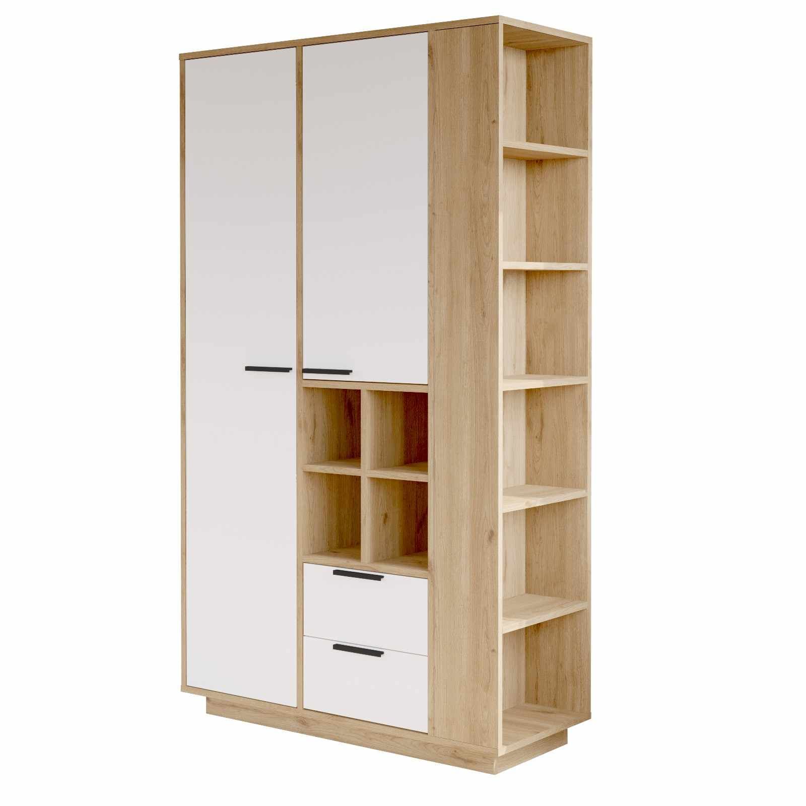 Flerbruksskap Skye Decor Dara (110 x 190 x 45 cm) Natural White - Naturlig og hvit