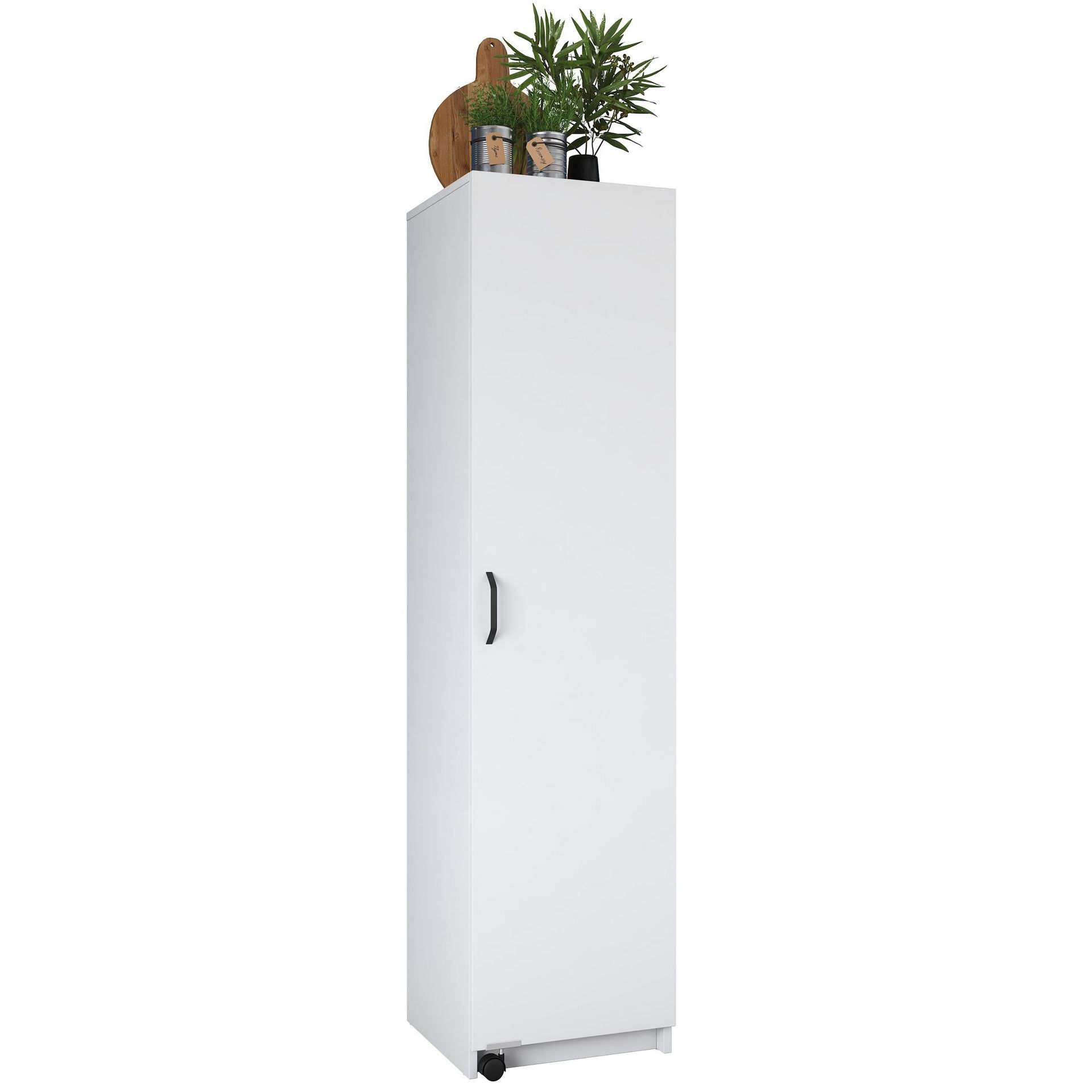 Flerbruksskap Wallxpert Eska (45 x 180 x 42 cm) Hvit - Hvit