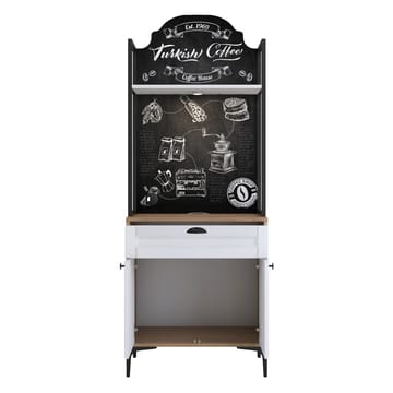 Flerbruksskap Wallxpert Fenn (70 x 184,6 x 40 cm) Valnøtt hvit - Valnøtt og hvit - Hus & oppussing - Kjøkken & bad - Kjøkken & vaskerom