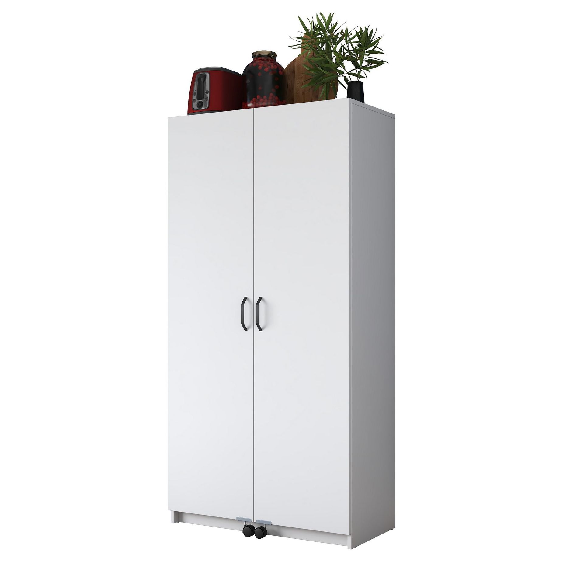 Flerbruksskap Wallxpert Kira hylle (90 x 180 x 42 cm) Hvit - Hvit