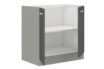 Grått Skap med Dører 80x60x82 cm - Hus & oppussing - Kjøkken & bad - Kjøkken & vaskerom