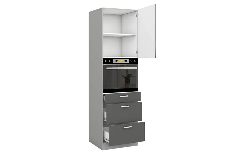 Grey Kjøkkenskap 60x57x210 cm - Hus & oppussing - Kjøkken & bad - Kjøkken & vaskerom