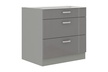 Grey Skap med Skuffer 80x52x82 cm - Hus & oppussing - Kjøkken & bad - Kjøkken & vaskerom