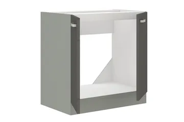 Grey Skap til vaskemaskin 80x50x82 cm - Grå - Hus & oppussing - Kjøkken & bad - Kjøkken & vaskerom