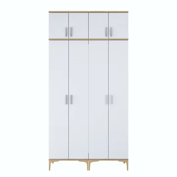 Hallstativ Wallxpert Fenn EA161 (120 x 240 x 37,5 cm) valnøtt hvit - Valnøtt og hvit - Hus & oppussing - Kjøkken & bad - Kjøkken & vaskerom