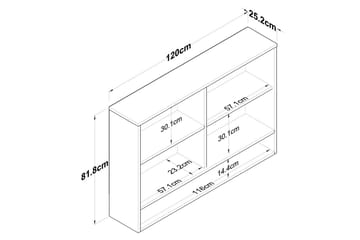 Heba TV-skap 120 cm - Hvit - Hus & oppussing - Kjøkken & bad - Kjøkken & vaskerom