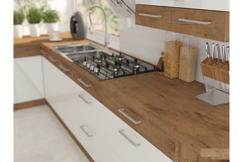 Bordplate 130cm - Brun - Hus & oppussing - Kjøkken & bad - Kjøkken & vaskerom - Benkeplate & kjøkkenbenk