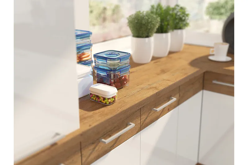 Bordplate 220cm - Brun - Hus & oppussing - Kjøkken & bad - Kjøkken & vaskerom - Benkeplate & kjøkkenbenk