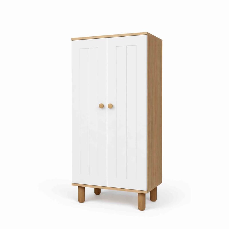 Flerbruks skap Hanah Home Ayka (60 x 129 x 37 cm) Hvit valnøtt - Hvit og valnøtt - Hus & oppussing - Kjøkken & bad - Kjøkken & vaskerom