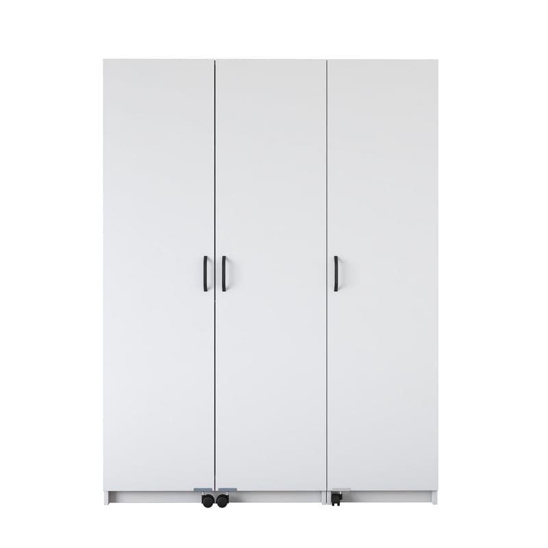Flerbruks skap Wallxpert Nyra (135 x 180 x 42 cm) hvit - Hvit - Hus & oppussing - Kjøkken & bad - Kjøkken & vaskerom