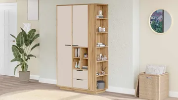 Flerbruksskap Skye Decor Dara (110 x 190 x 45 cm) Atlantic Pine - Atlantic Pine - Hus & oppussing - Kjøkken & bad - Kjøkken & vaskerom