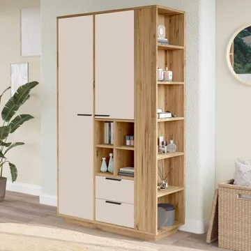 Flerbruksskap Skye Decor Dara (110 x 190 x 45 cm) Atlantic Pine - Atlantic Pine - Hus & oppussing - Kjøkken & bad - Kjøkken & vaskerom