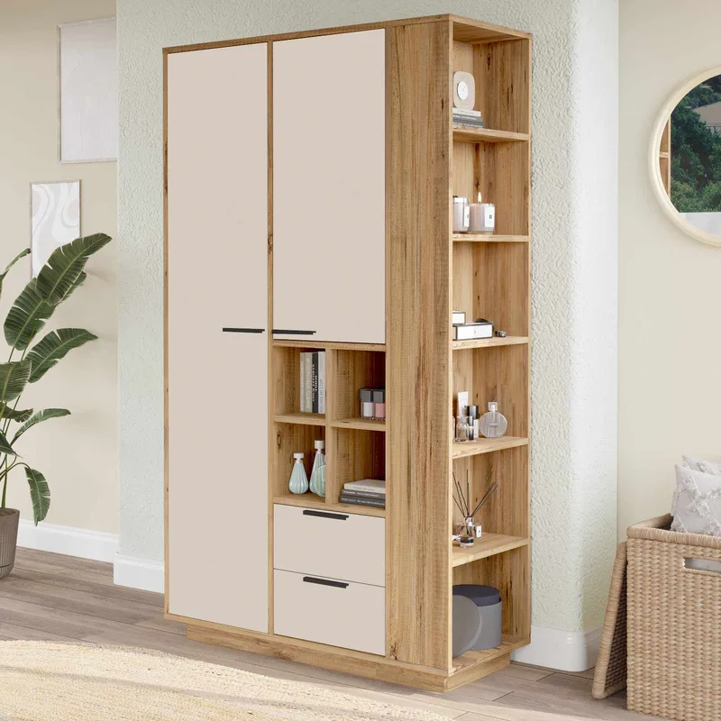 Flerbruksskap Skye Decor Dara (110 x 190 x 45 cm) Atlantic Pine - Atlantic Pine - Hus & oppussing - Kjøkken & bad - Kjøkken & vaskerom