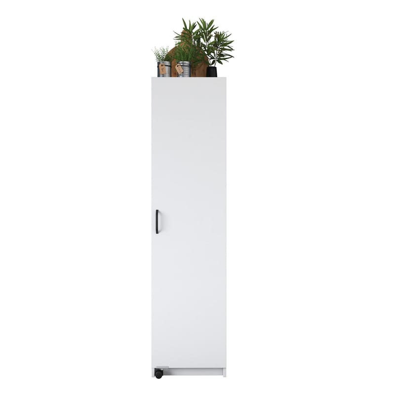 Flerbruksskap Wallxpert Eska (45 x 180 x 42 cm) Hvit - Hvit - Hus & oppussing - Kjøkken & bad - Kjøkken & vaskerom