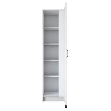 Flerbruksskap Wallxpert Eska (45 x 180 x 42 cm) Hvit - Hvit - Hus & oppussing - Kjøkken & bad - Kjøkken & vaskerom